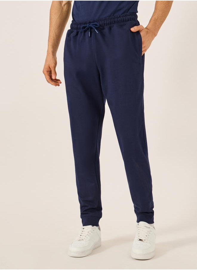 Eco-Earth Slim Fit Terry Joggers with Welt Pockets