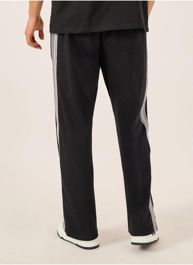 Wide Pintuck Open Hem Oversized Joggers