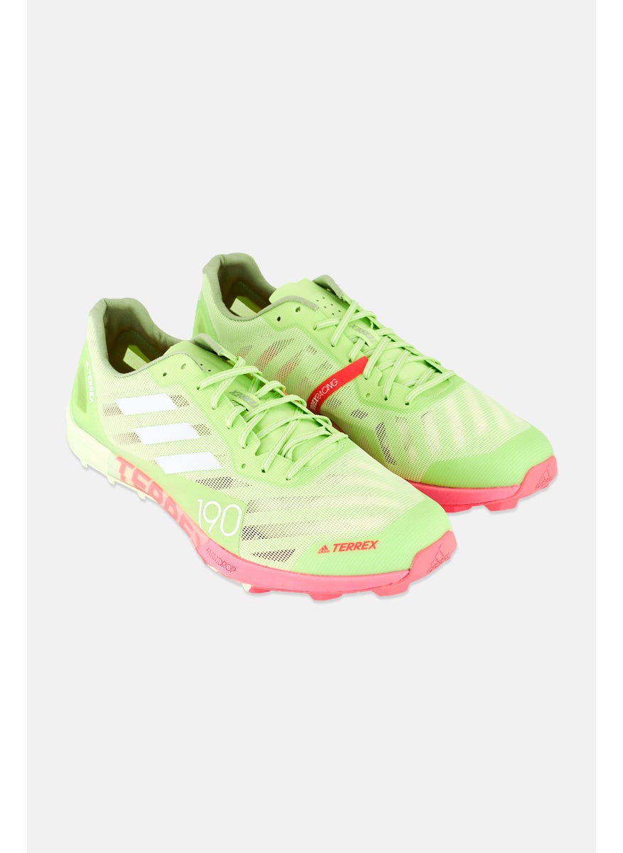 Men Terrex Speed Pro Lace Up Running Shoes, Lime Green