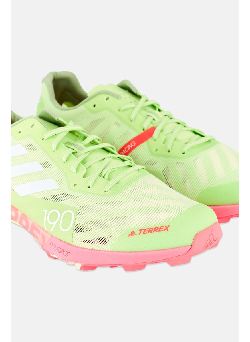 Men Terrex Speed Pro Lace Up Running Shoes, Lime Green