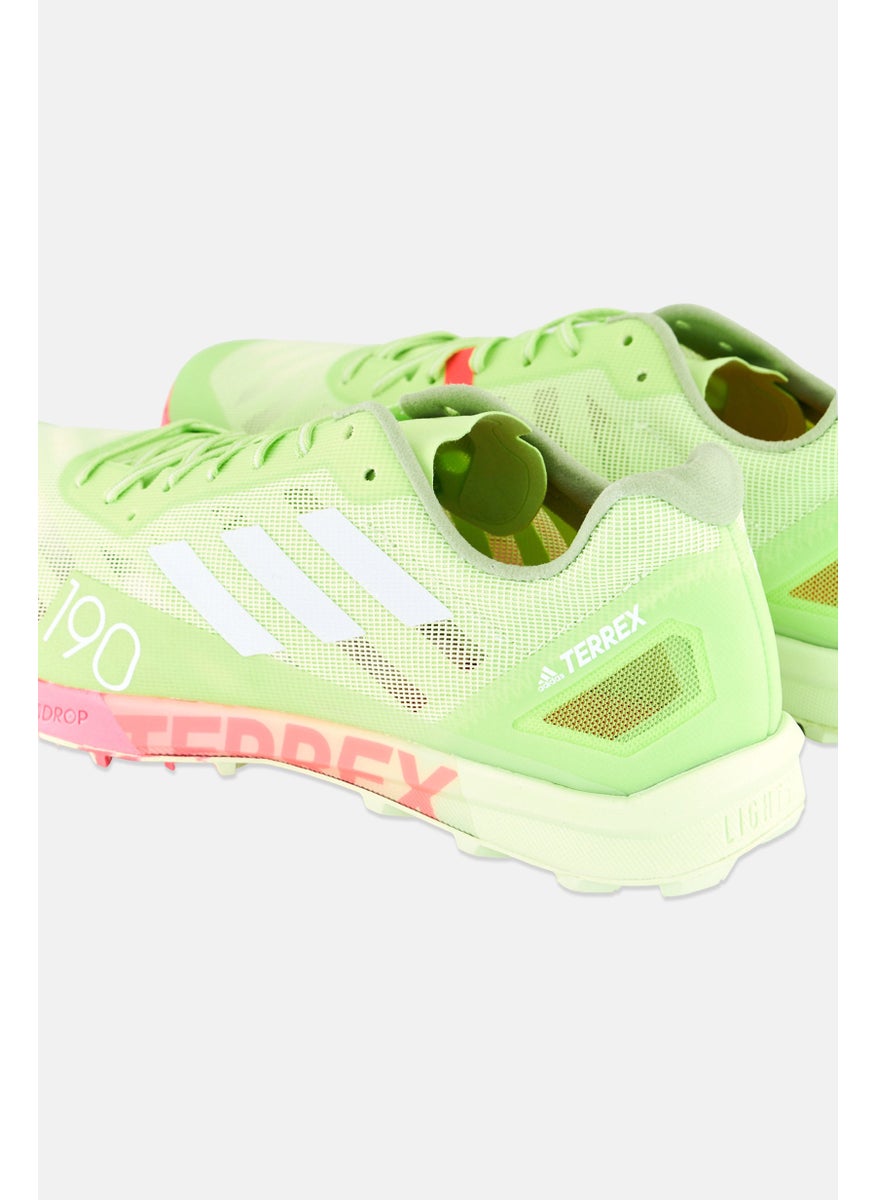 Men Terrex Speed Pro Lace Up Running Shoes, Lime Green