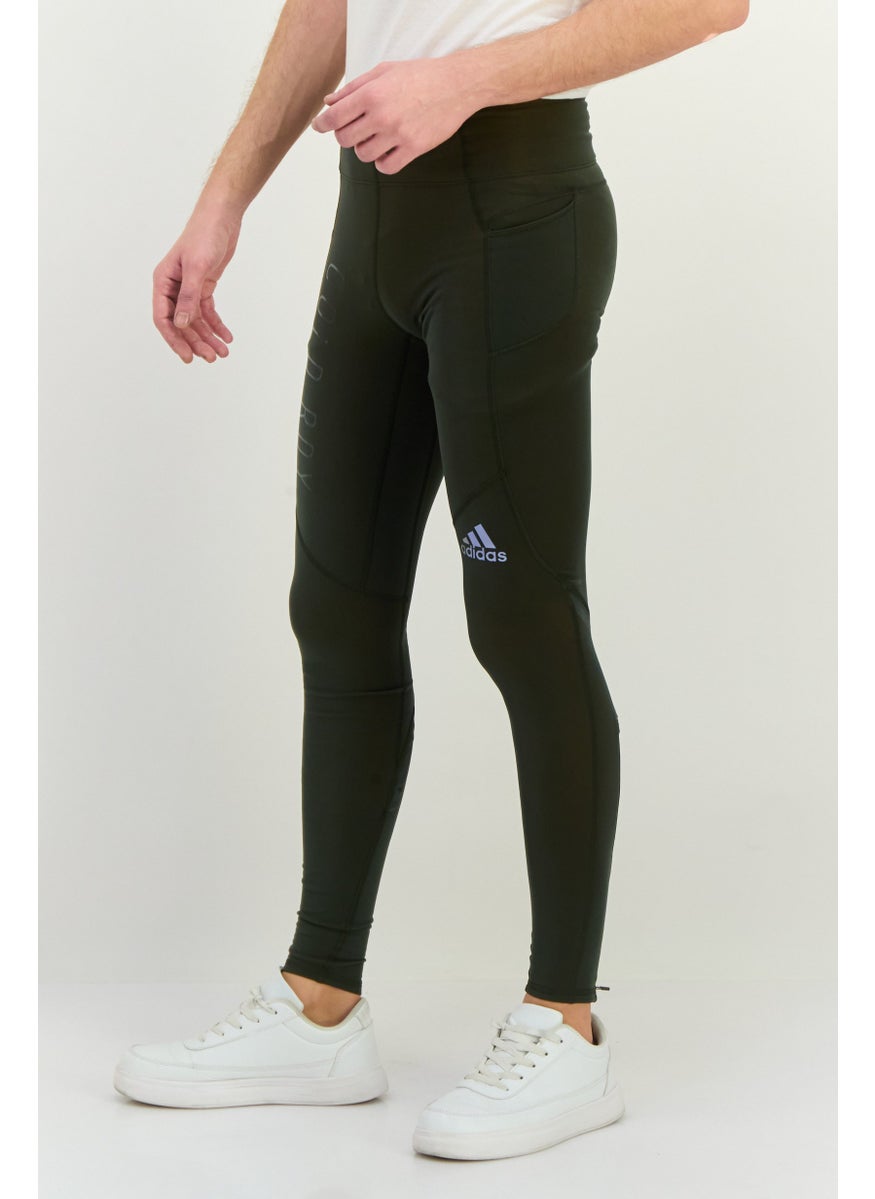 Men Sportswear Fit Training Tights, Olive