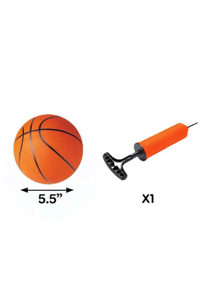 2-in-1 Adjustable Basketball Hoop & T-Ball Set for Toddlers – Indoor Outdoor Sports Activity Game Center – Kids Toy for Boys & Girls 3+ Years Old
