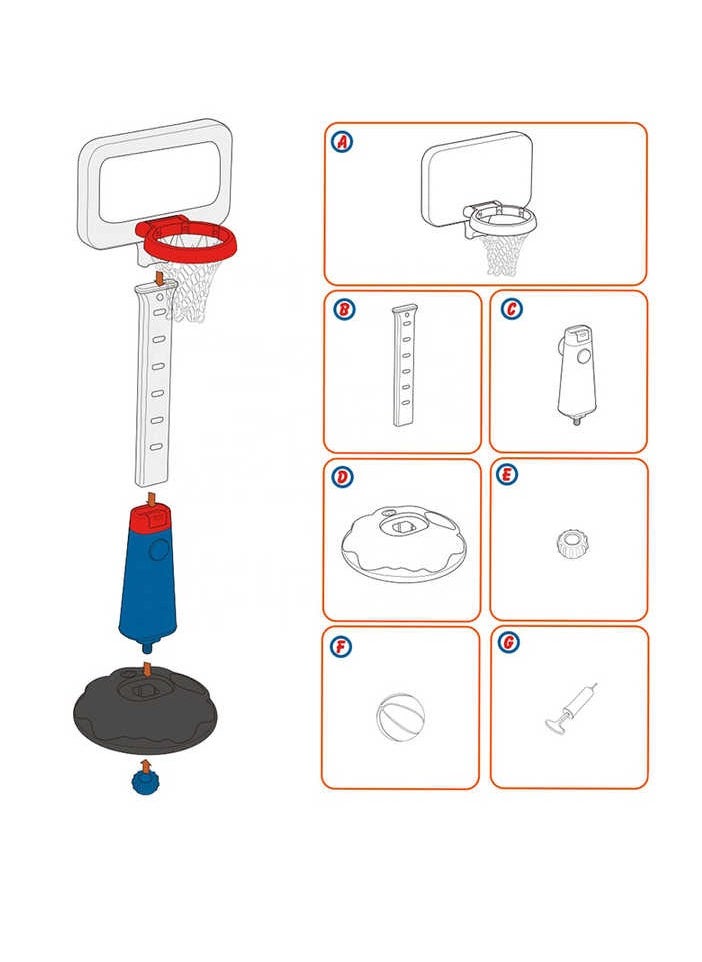 2-in-1 Adjustable Basketball Hoop & T-Ball Set for Toddlers – Indoor Outdoor Sports Activity Game Center – Kids Toy for Boys & Girls 3+ Years Old