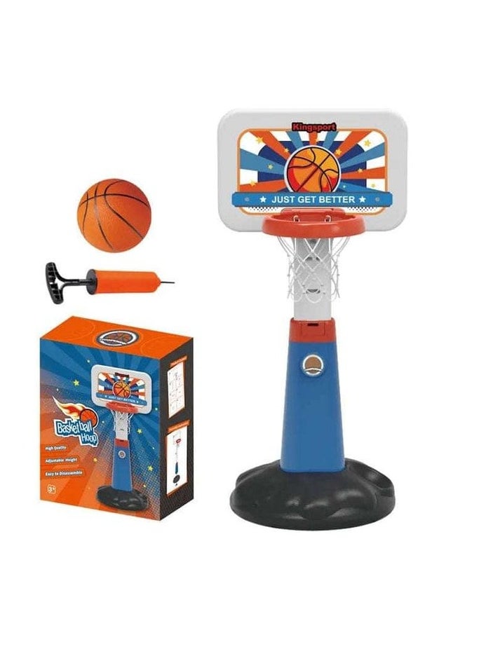 2-in-1 Adjustable Basketball Hoop & T-Ball Set for Toddlers – Indoor Outdoor Sports Activity Game Center – Kids Toy for Boys & Girls 3+ Years Old