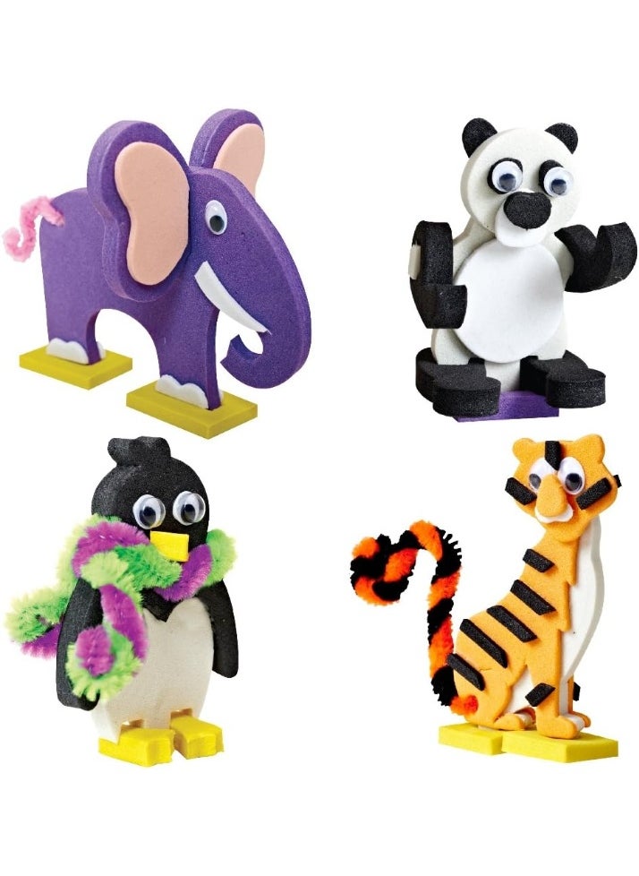 Mapology Animals Around The World | Make 13 Miniature Models | 3D Puzzle for Kids | Birthday Gift for Girls & Boys | Educational Toys for 5,6,7,8,9 Years