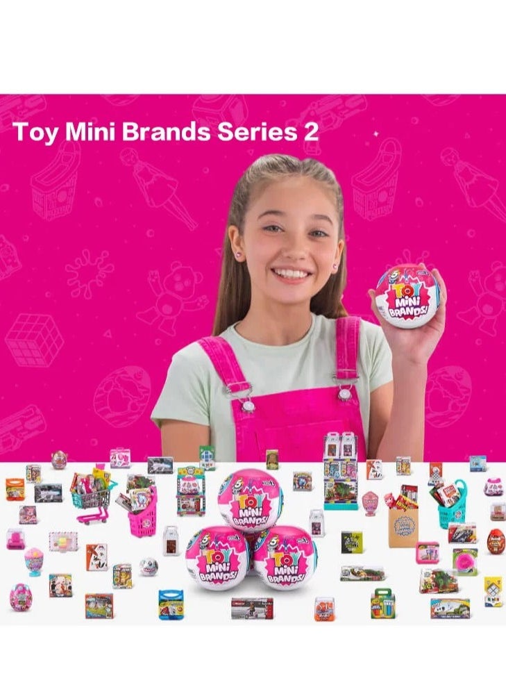 5 Surprise Toy Mini Brands，1 Collector's kit ，Real miniature toys by Zuru, Five times surprise ball, Mini blind box ball