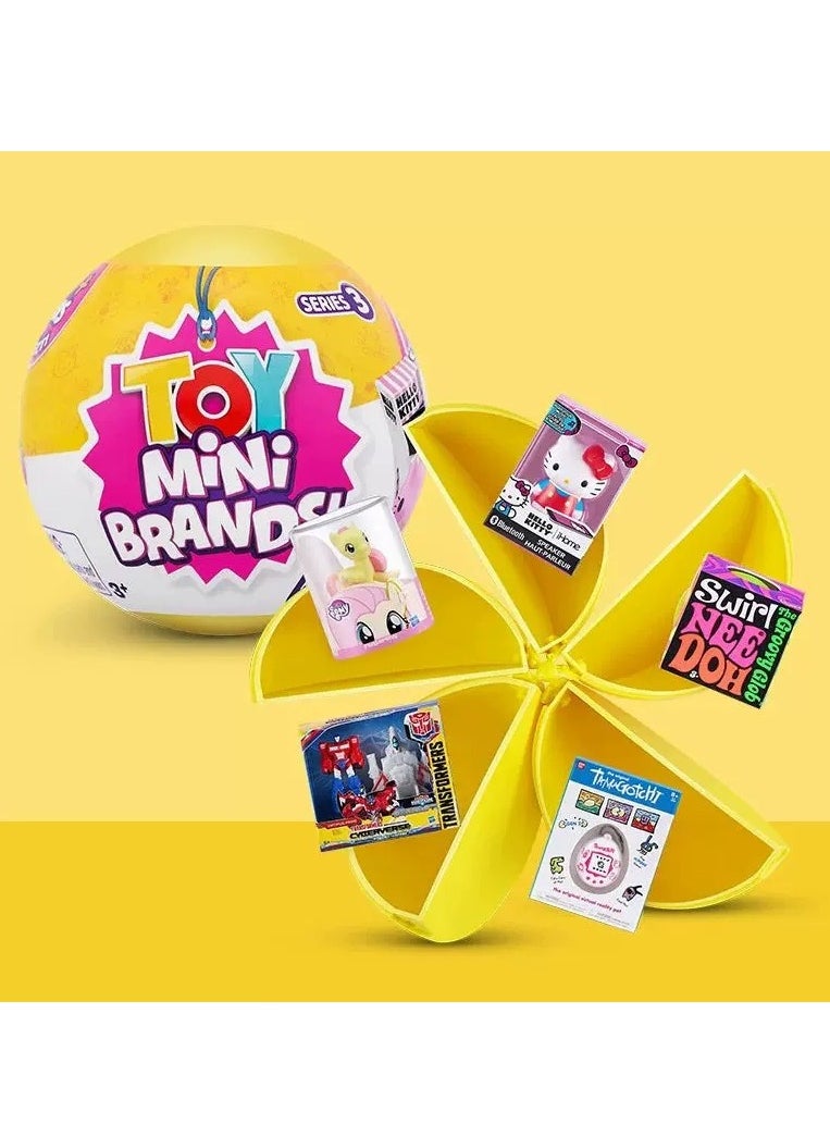 5 Surprise Toy Mini Brands，1 Collector's kit ，Real miniature toys by Zuru, Five times surprise ball, Mini blind box ball
