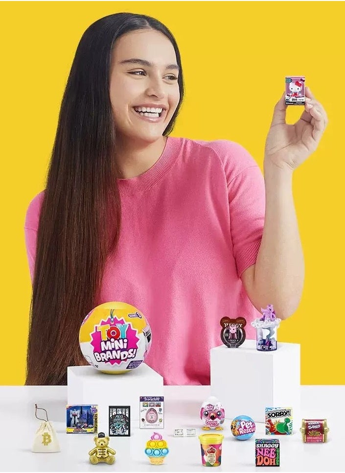 5 Surprise Toy Mini Brands，1 Collector's kit ，Real miniature toys by Zuru, Five times surprise ball, Mini blind box ball