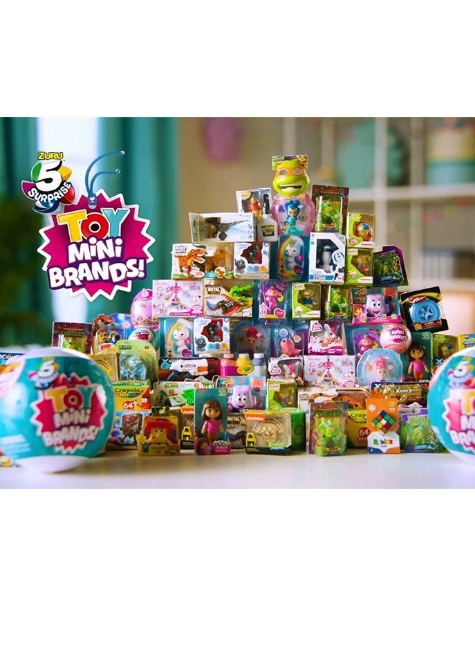 5 Surprise Toy Mini Brands，1 Collector's kit ，Real miniature toys by Zuru, Five times surprise ball, Mini blind box ball