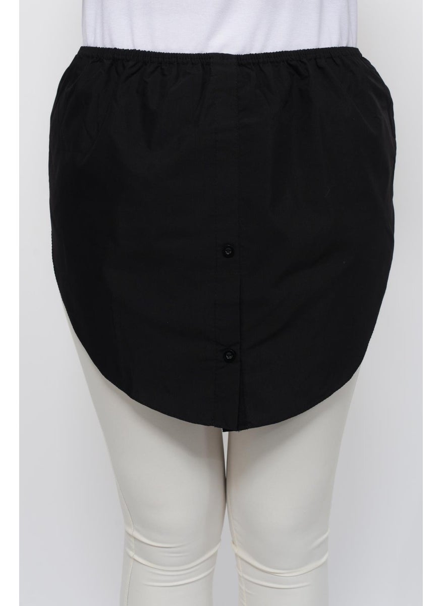 Half Shirt Skirt - Black