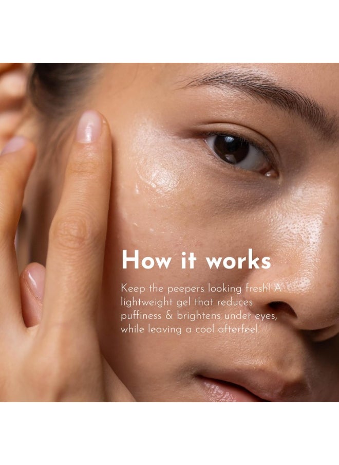 Under Eye Cream for Dark Circles | Enriched with Arctic Cloudberry (Natural Vitamin C) For Skin Brightening; Cucumber & Green Tea For Puffiness & Wrinkles Reduction - Gel Based (15ml)
