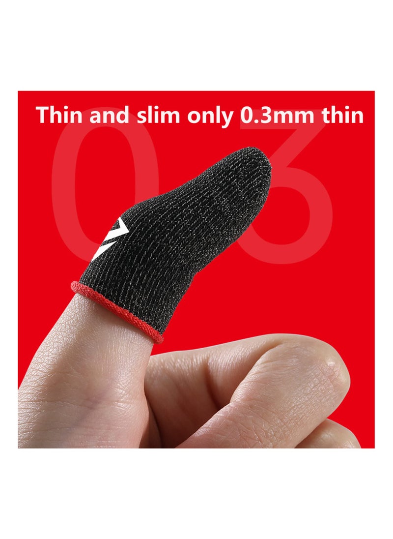5 Pairs Mobile Game Controller Finger Sleeves, Anti-Sweat u0026 Breathable, Full Touch Screen Sensitivity for PUBG, Knives Out, Rules of Survival - Type B