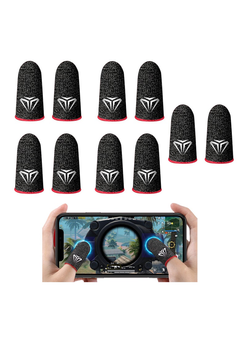 5 Pairs Mobile Game Controller Finger Sleeves, Anti-Sweat u0026 Breathable, Full Touch Screen Sensitivity for PUBG, Knives Out, Rules of Survival - Type B