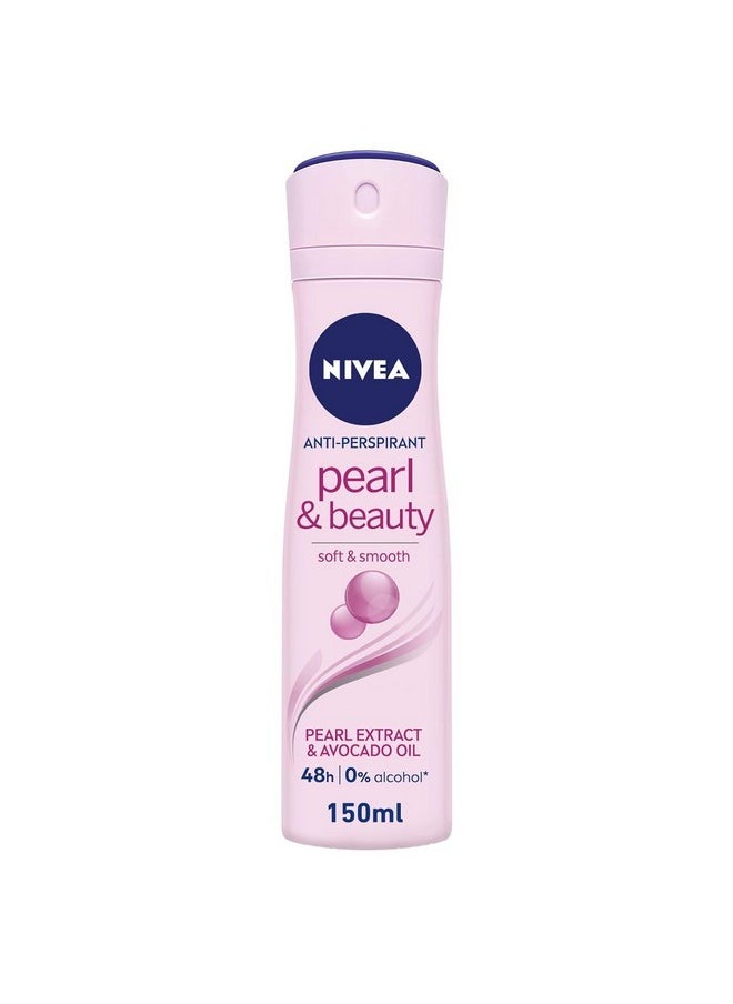Nivea For Women Pearl Beauty Deodorant (150Ml) (Pack Of 2)