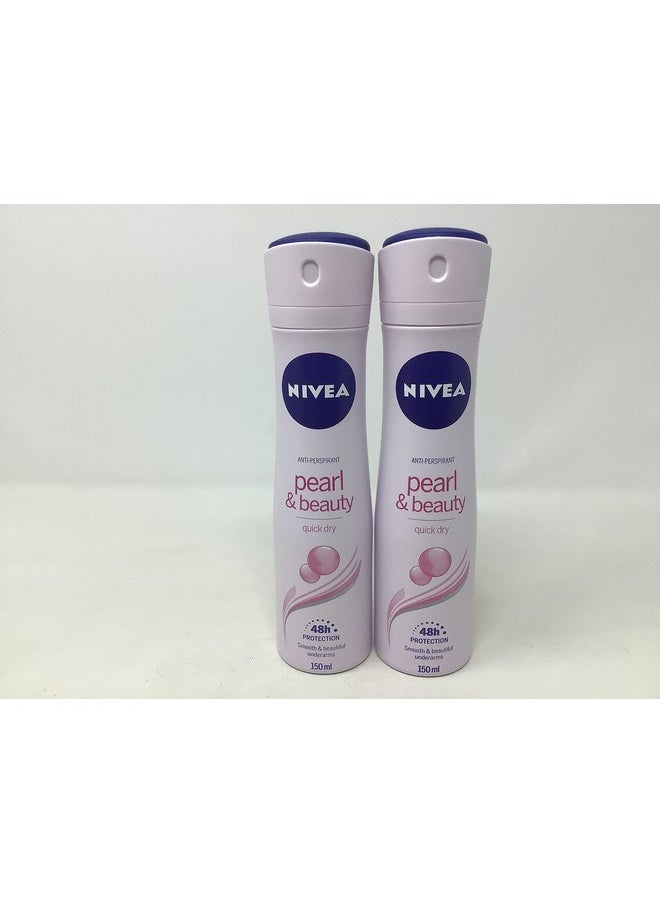 Nivea For Women Pearl Beauty Deodorant (150Ml) (Pack Of 2)