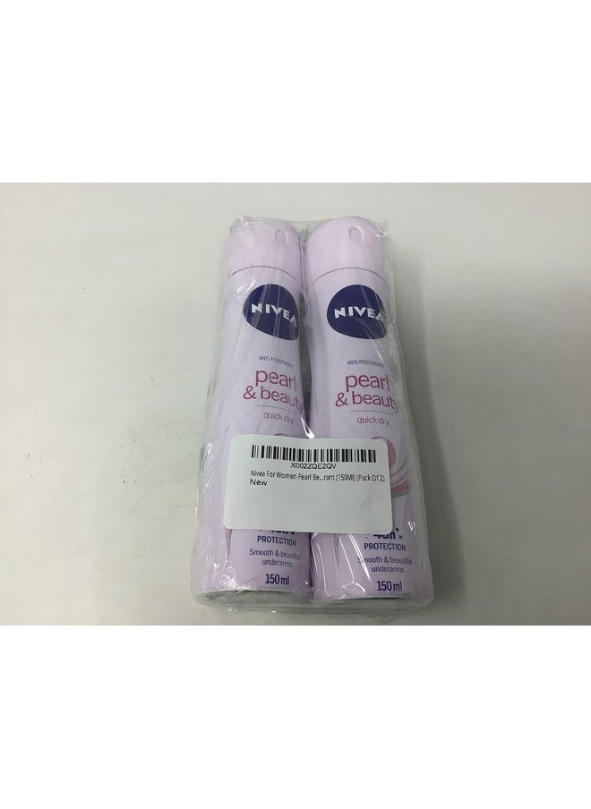 Nivea For Women Pearl Beauty Deodorant (150Ml) (Pack Of 2)