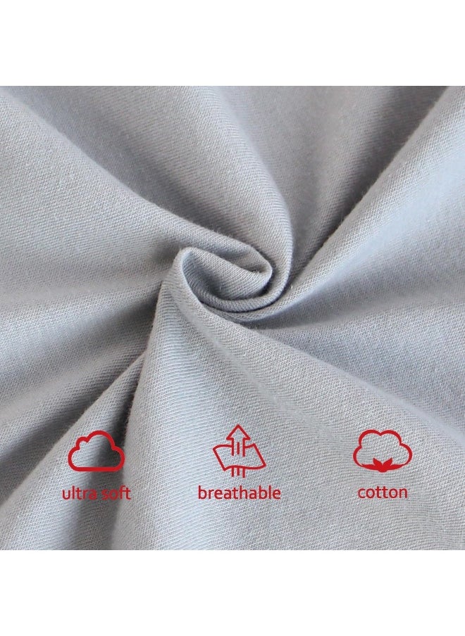Moonsea 100% Organic Cotton Travel Crib Sheet Fits Guava Lotus Crib, Ultra Soft Breathable Sheet, Unisex, Boys & Girls (42