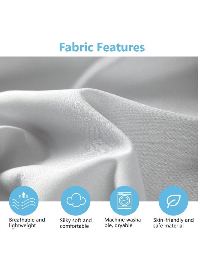 TILLYOU Fitted Crib Sheet Set 2 Pack - Super Soft Toddler Bed Sheets for Standard Crib and Toddler Mattresses, 28