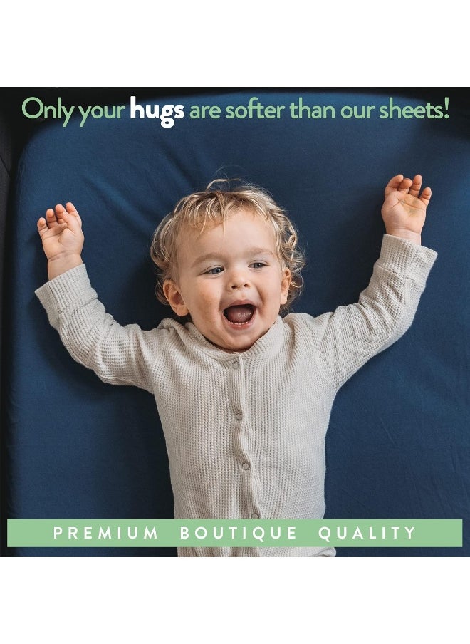 Joey + Joan Bedside Sleeper Bassinet Fitted Sheets 33x20 for Maxi COSI Iora, Koola Baby, Baby Joy, Angelbliss, Kidsclub Bedside Bassinet – 100% Jersey Cotton – Light Dark Grey – 2 Pack