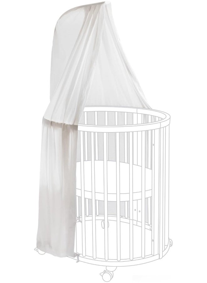 Stokke Sleepi Canopy by Pehr V3, Grey - Compatible with Sleepi Drape Rod V3 - Available in Numerous Colors - Oeko-Tex Standard 100