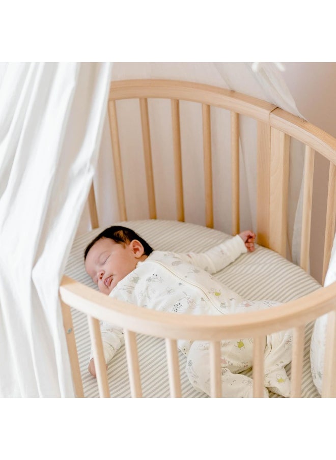 Stokke Sleepi Canopy by Pehr V3, Grey - Compatible with Sleepi Drape Rod V3 - Available in Numerous Colors - Oeko-Tex Standard 100