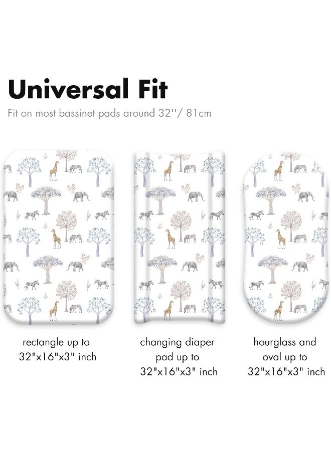 GLLQUEN BABY Bassinet Crib Sheets Set