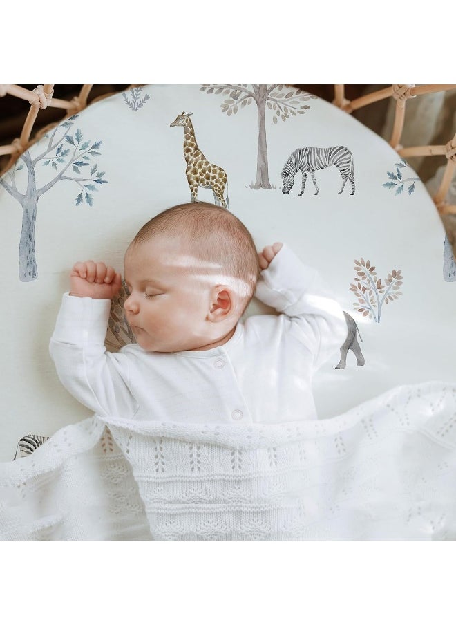 GLLQUEN BABY Bassinet Crib Sheets Set