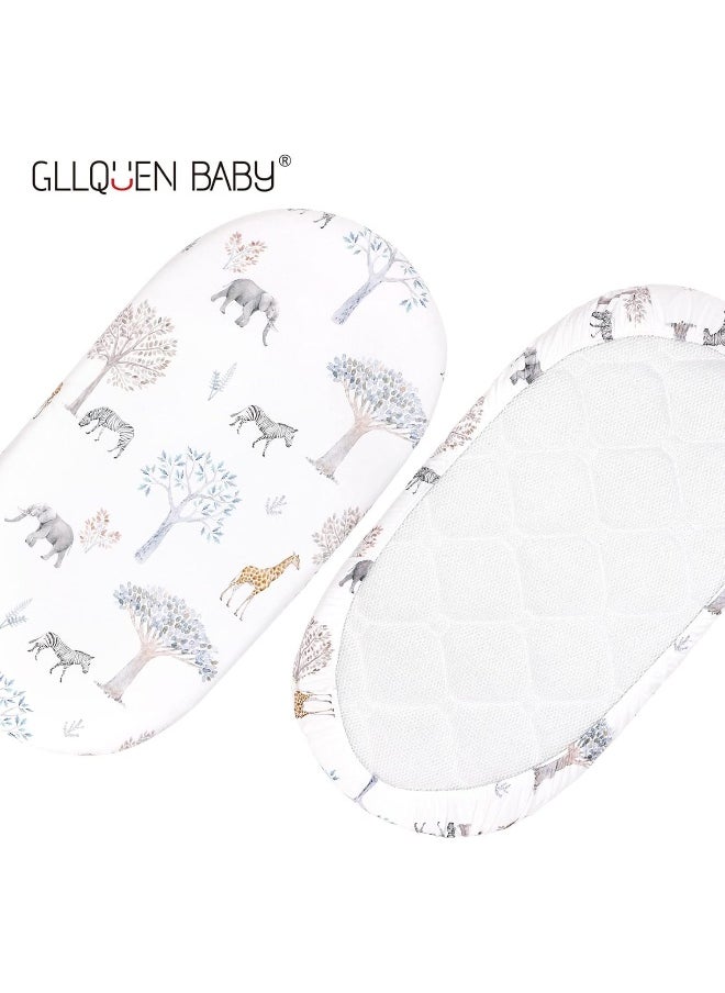 GLLQUEN BABY Bassinet Crib Sheets Set