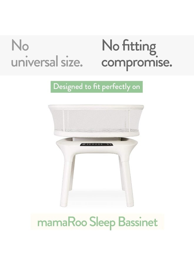 Joey + Joan Bassinet Sheets Compatible with 4moms Mamaroo Sleep Bassinet - Fits 18 x 30 Inch Oval Bassinet Mattress – Snuggly Soft 100% Jersey Cotton – 2 Pack – Farm Animals
