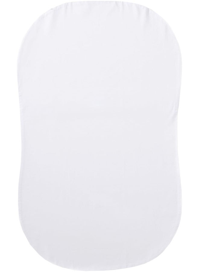 Halo Bassinest Swivel Sleeper Fitted Sheet 100% Organic Cotton, White