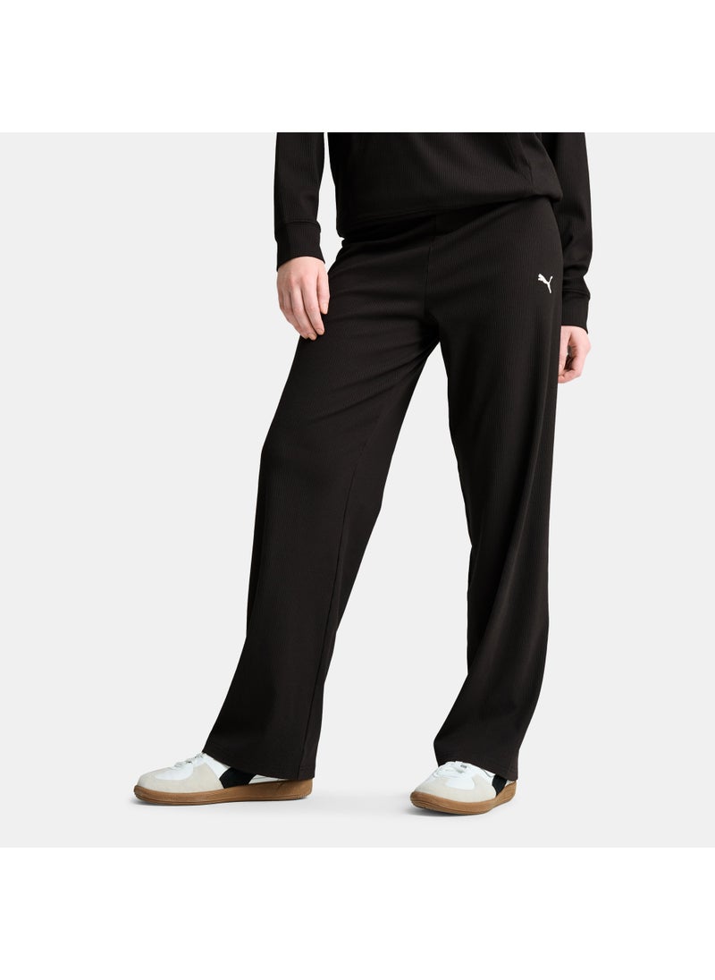 Women's Essential Elevated Rib Pants