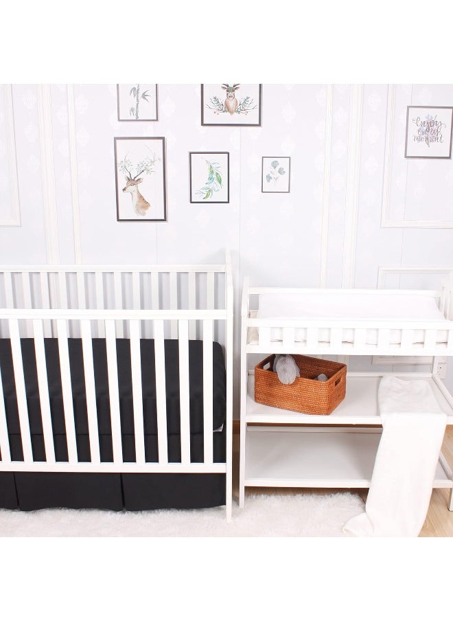 CaSaJa White Diaper Changing Pad Cover with Strap Holes Set of 3, Snug Fit 4-Sided Contoured Changing Table Pad 16x31 16x32, Fitted Change Pad Sheet Neutral, 100% Silky Soft Microfiber