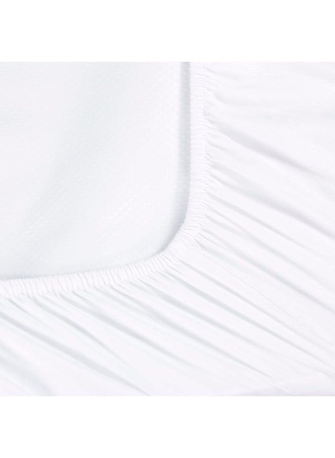 CaSaJa White Diaper Changing Pad Cover with Strap Holes Set of 3, Snug Fit 4-Sided Contoured Changing Table Pad 16x31 16x32, Fitted Change Pad Sheet Neutral, 100% Silky Soft Microfiber