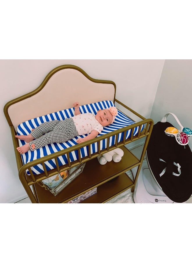 BaeBae Goods Changing Pad Cover | Navy Elephants