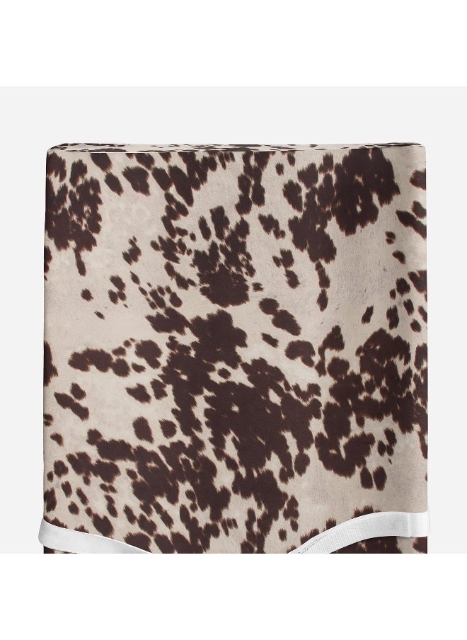 Sweet Potatoes Western Cowboy Changing Pad Cover Super Soft Brown Cowhide