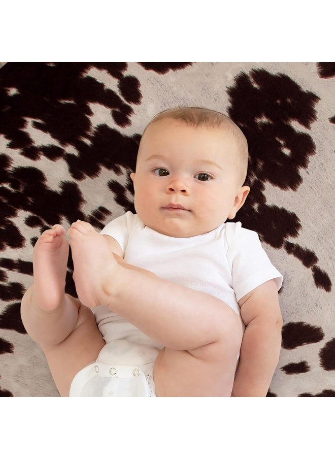 Sweet Potatoes Western Cowboy Changing Pad Cover Super Soft Brown Cowhide