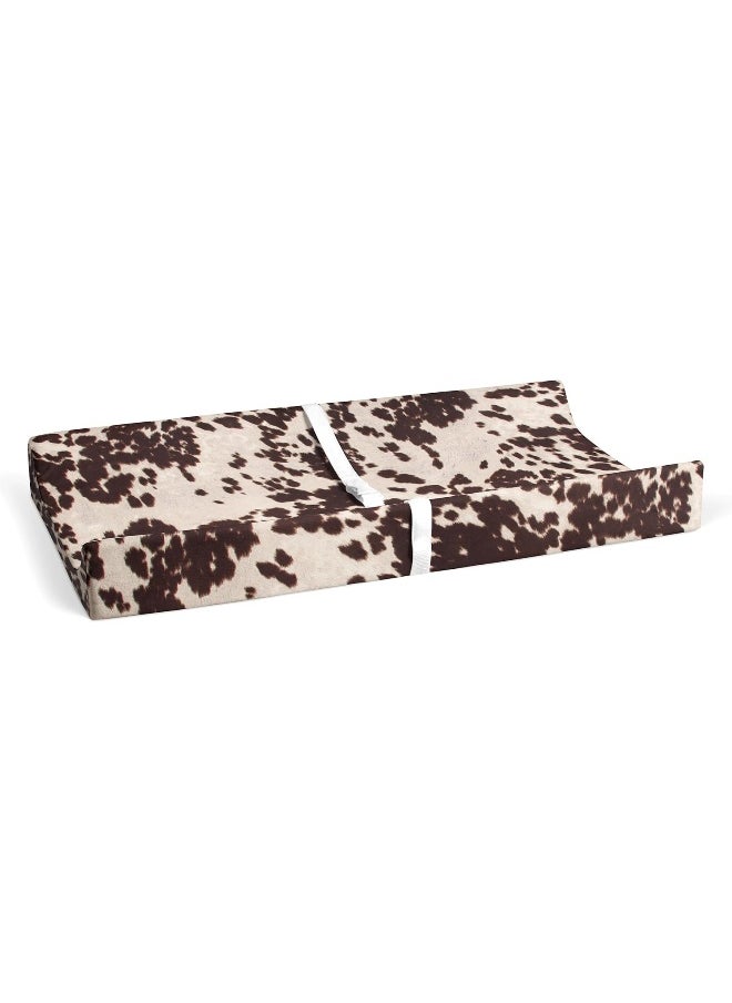 Sweet Potatoes Western Cowboy Changing Pad Cover Super Soft Brown Cowhide
