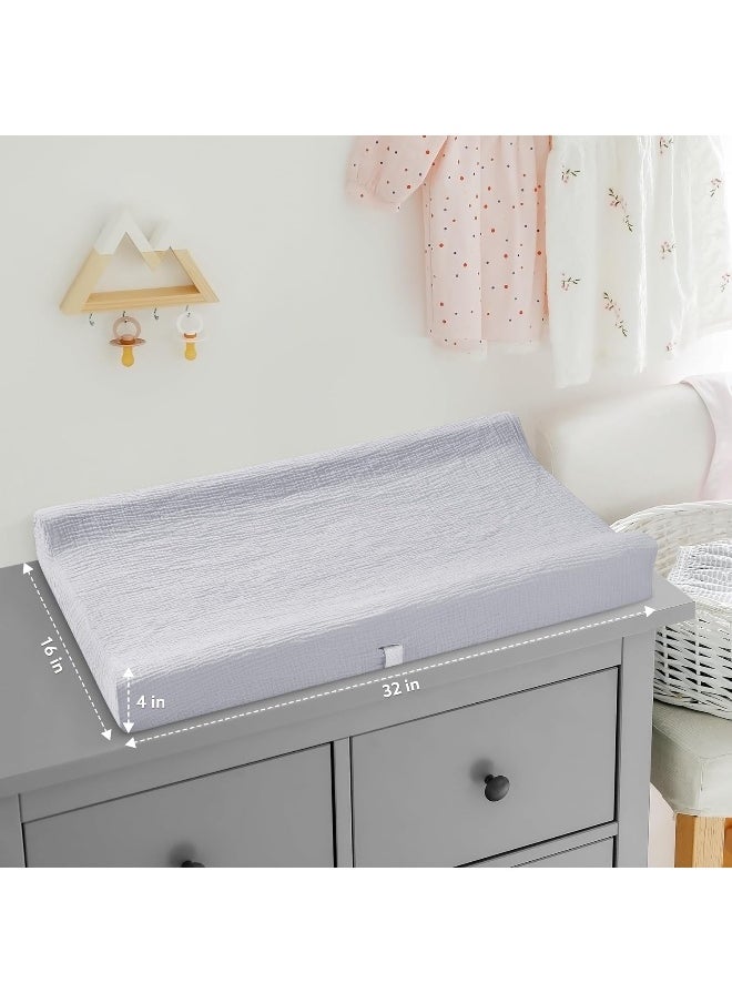 Pro Goleem Muslin Changing Pad Covers (Grey＆Green)