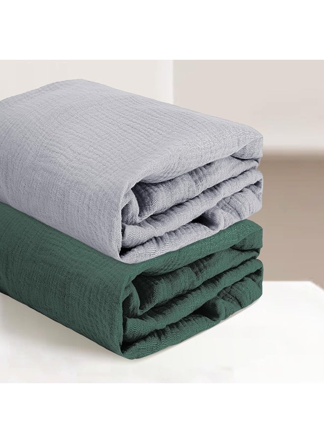 Pro Goleem Muslin Changing Pad Covers (Grey＆Green)