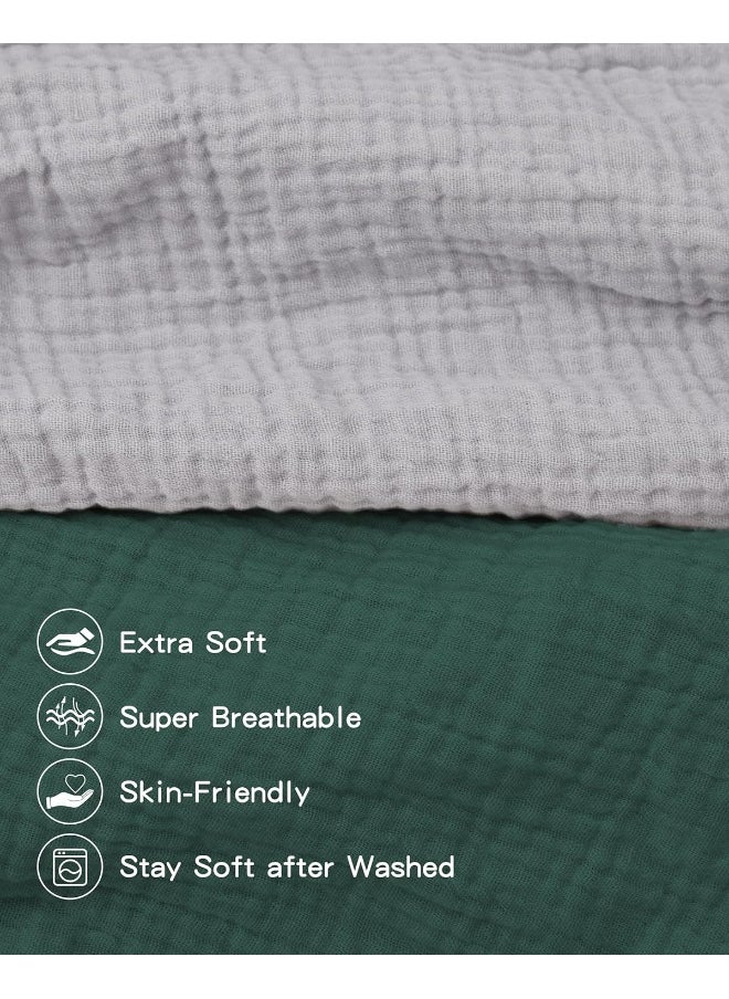 Pro Goleem Muslin Changing Pad Covers (Grey＆Green)