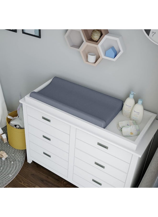 Natemia Changing Pad Cover - 100% Organic Cotton - 16X32 - Perfect for Cradle and Bassinet - Silky Soft and Hypoallergenic - Great Baby Shower - Registry Gift