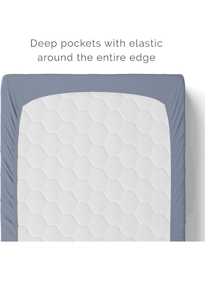 Natemia Changing Pad Cover - 100% Organic Cotton - 16X32 - Perfect for Cradle and Bassinet - Silky Soft and Hypoallergenic - Great Baby Shower - Registry Gift