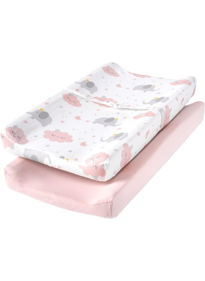 TILLYOU Changing Pad Cover Set in Soft Jersey Material - Fits 32