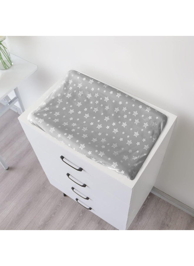 Moonsea Changing Pad Cover for Boys 4 Pack, Lovely Print Soft Unisex Diaper Change Table Sheets, Fit 32