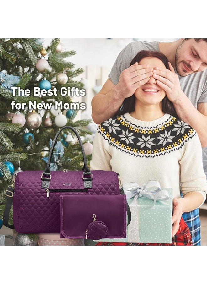 LOVEVOOK Diaper Bag Tote 5Pcs Set, Diaper Changing Bags