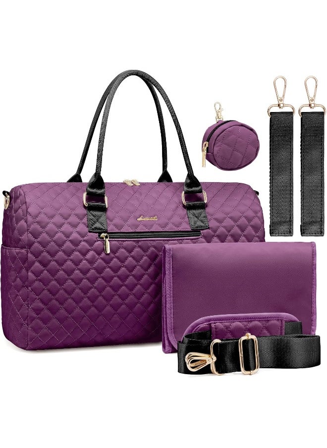 LOVEVOOK Diaper Bag Tote 5Pcs Set, Diaper Changing Bags