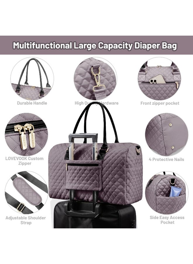 LOVEVOOK Diaper Bag Tote 5Pcs Set, Baby Accessories, Diaper Changing Bags