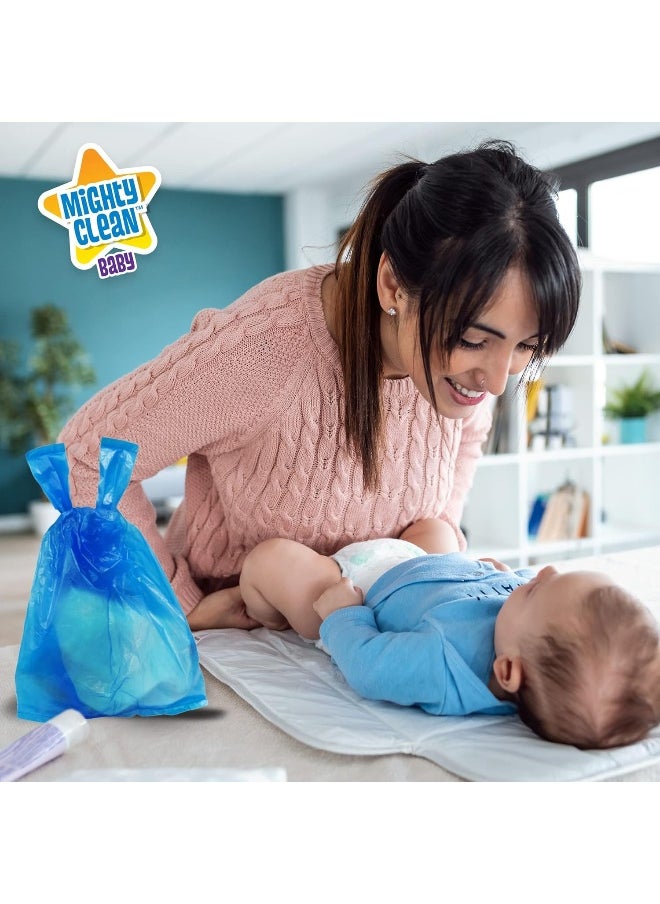 Baby Disposable Diaper Bags with Light Powder Scent, 300 Count