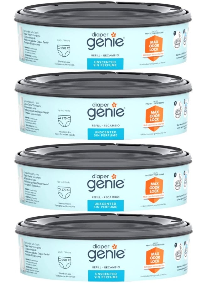 Playtex Diaper Genie Disposal System Refills, 240 Count (Pack of 4)